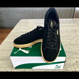 PUMA Suede Classic Grade School Black/Gold/Copper